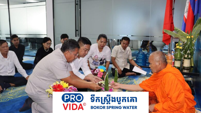 លោក សយ សុភាព ប្រធាន(សសកច-CCJA)និងថ្នាក់ដឹកនាំសម្ពោធទីស្នាក់ការថ្មី នៅអាគារMorgan កោះពេជ្រ