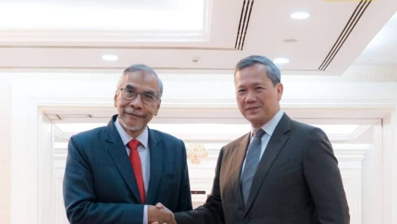 សម្ដេចធិបតី ហ៊ុន ម៉ាណែត ជួបជាមួយគណៈប្រតិភូសហព័ន្ធសភាសន្តិភាពពិភពលោក នៃសភាម៉ាឡេស៊ី