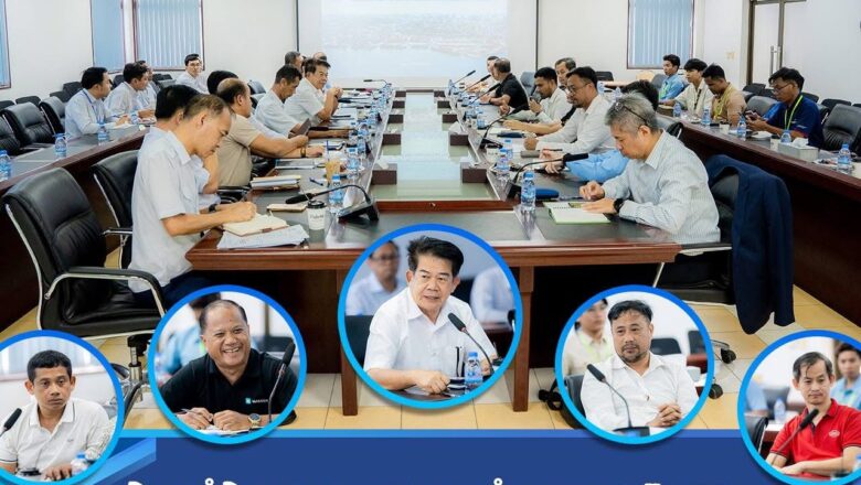 ឯកឧត្តម លូ គឹមឈន់  ដឹកនាំកិច្ចប្រជុំពិភាក្សាការងារ ជាមួយតំណាងក្រុមហ៊ុននាវា ដែលធ្វើប្រតិបត្តិការដឹកជញ្ជូនតាមសមុទ្រ ស្តីពី ការតភ្ជាប់ផ្លូវដឹកជញ្ជូន ទៅ-មក កំពង់ផែស្វយ័តក្រុងព្រះសីហនុ